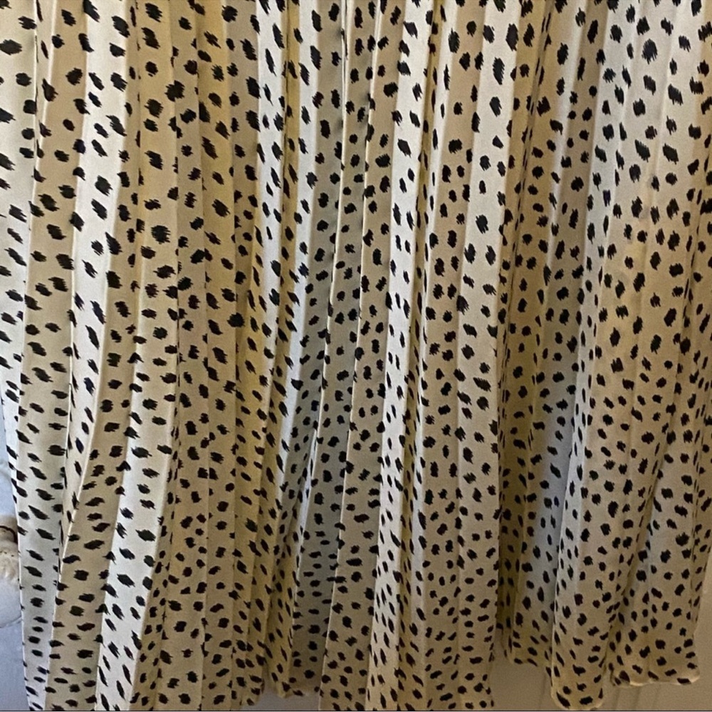 Zara Black and Cream Midi Skirt - Picture 6 of 6